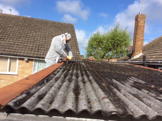 Professional non-licensed asbestos removal