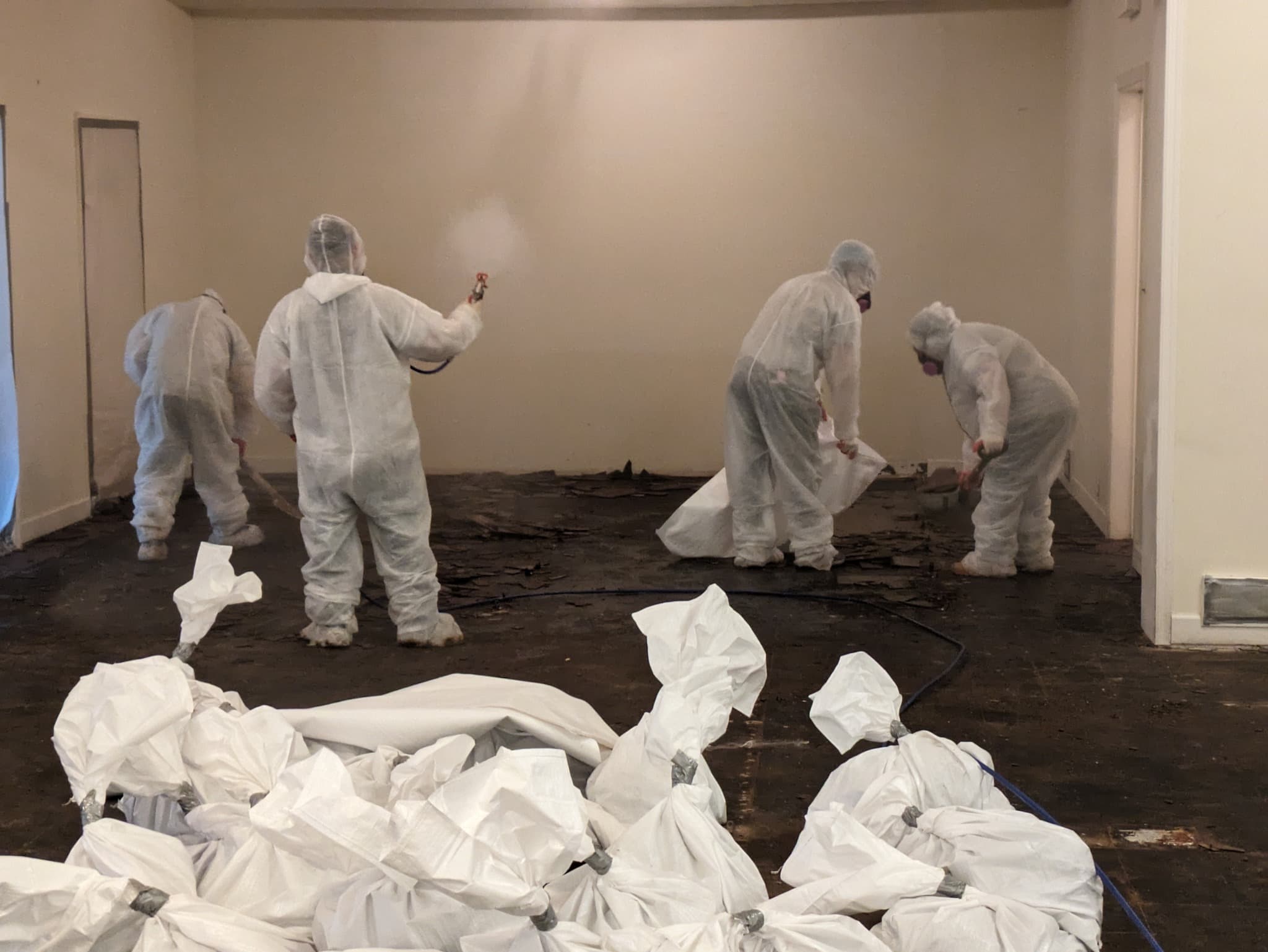 Asbestos garage roof removal - common type of non-licensed asbestos work